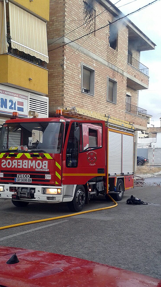 El fuego se ha producido en la calle Ancha del municipio. Foto: aG