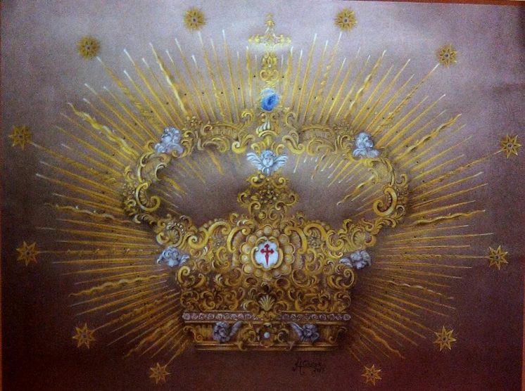 Imagen de la corona que lucirá María Santísima de la Amargura el 30 de mayo de 2015. 