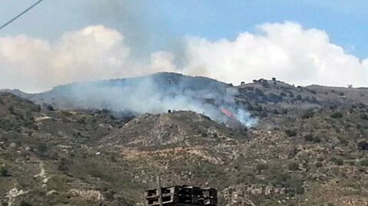 Desalojadas 12 personas de un cortijo al registrarse un incendio en un paraje de Cádiar