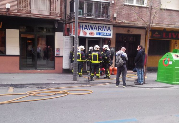 Incendio en un Shawarma de Pedro Antonio