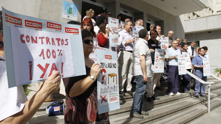 Los sindicatos aseguran que 1.500 profesionales están afectados en la provincia de Granada. Foto: Álex Cámara