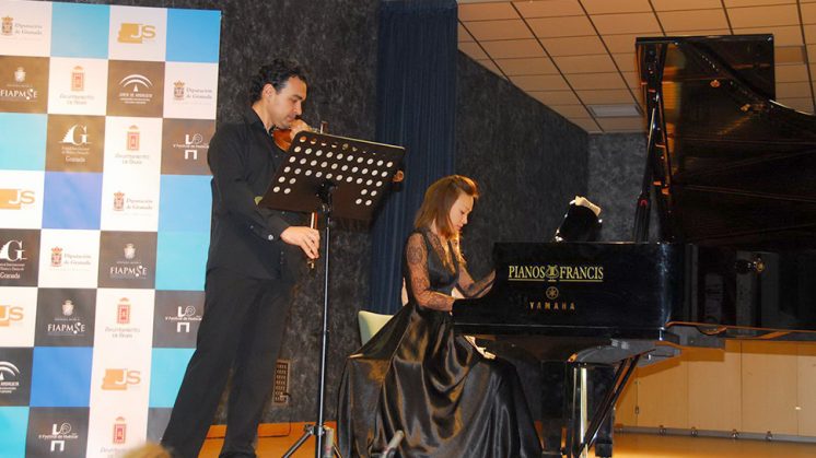 El dúo Insieme de Rusia, ganador del III Concurso Internacional de Música celebrado en Baza. Foto: Dipgra