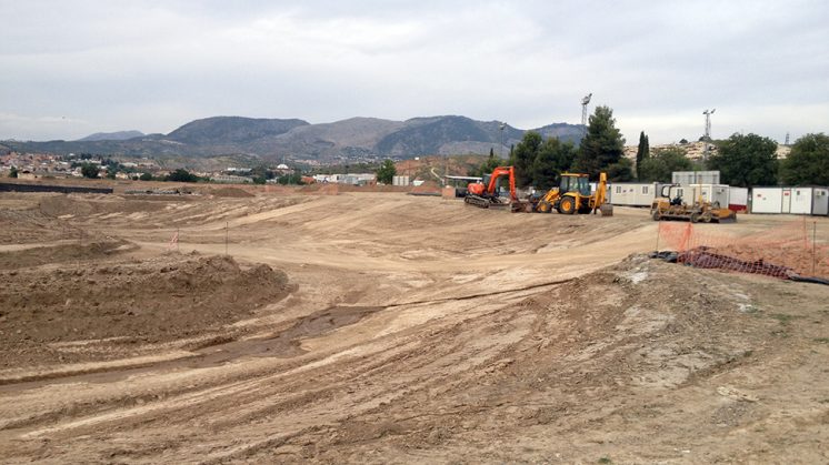 Imagen de los terrenos de la futura ciudad deportiva del Granada. Foto: Luis F. Ruiz