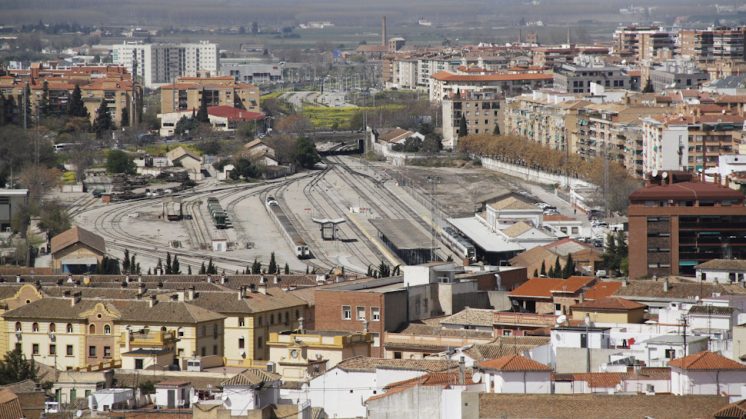 Terrenos actual estación del AVE de Granada. Foto: Álex Cámara