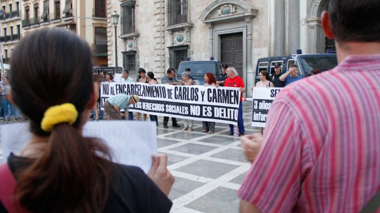Manifestación celebrada hace una semana en Granada. Foto: Álex Cámara