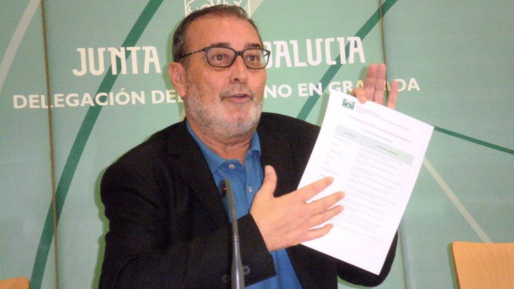 El delegado de Economía, José Antonio Aparicio, durante la rueda de prensa. Foto: Junta de Andalucía