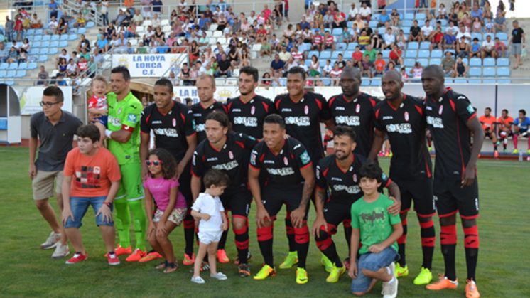 Alineación que presentó el Granada CF en la segunda parte del amistoso contra La Hoya Lorca. Foto: Granada CF