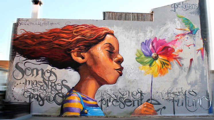 Una obra de 'El Niño de las Pinturas' para decorar el parking de Peligros -  Ahora Granada Ahora Granada