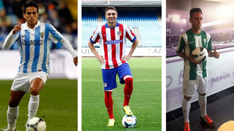 Recio, Siqueira y Abel Gómez son tres de los futbolistas que guardan buenos recuerdos de Granada. Fotos: Webs oficiales