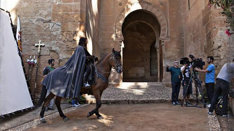 El rodaje de Isabel en la Alhambra. Foto: Javier de Agustín