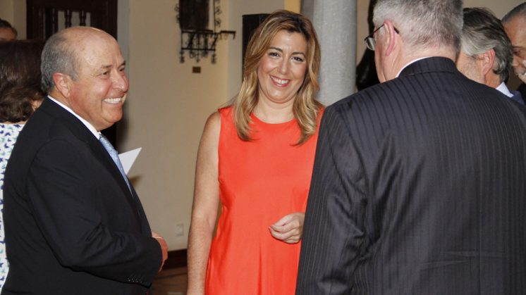 La presidenta de la Junta al lado del alcalde de Granada en un acto de hace unas semanas. Foto: Álex Cámara