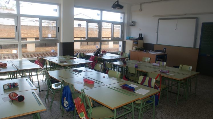 Este miércoles han abierto las aulas del Colegio Público Sagrado Corazón de Alhendín. Foto: AG.