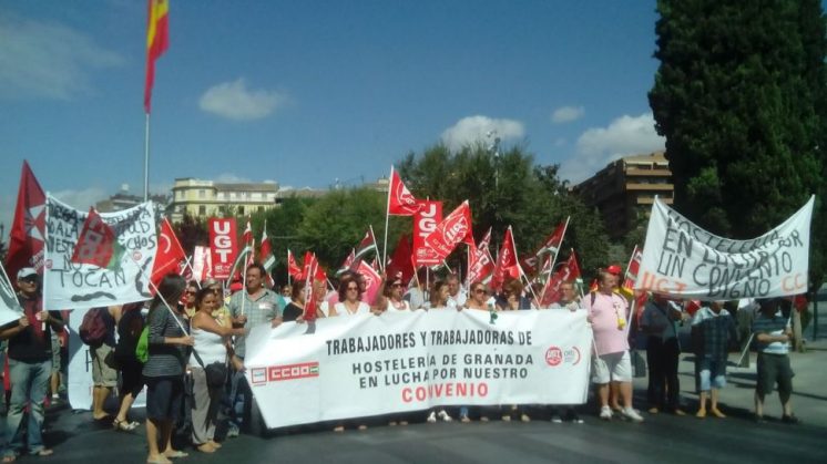 La manifestación en esta tercera jornada de huelga ha partido de los Jardines del Triunfo. Foto: aG.