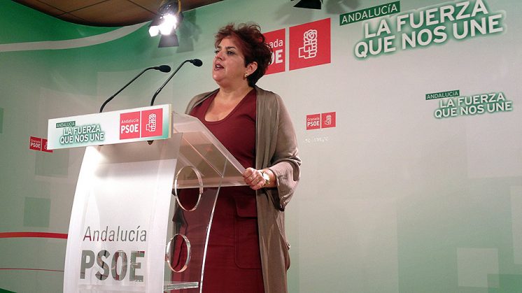 La secretaria general del PSOE de Granada, Teresa Jiménez. Foto: Luis F. Ruiz