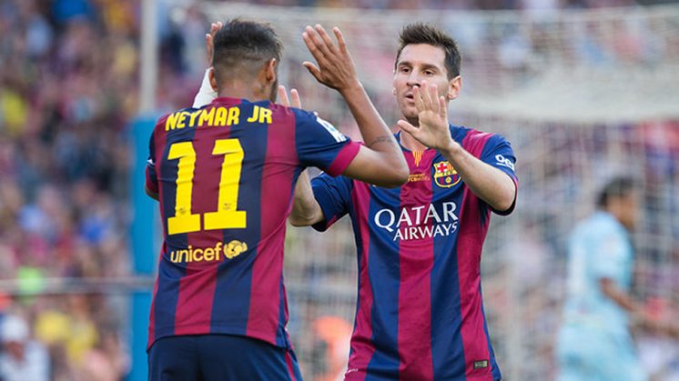 Neymar y Messi, protagonistas de la goleada al Granada CF. Foto: fcbarcelona.es