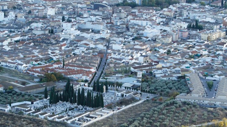 Imagen aérea de la localidad de Atarfe. Foto: Álex Cámara