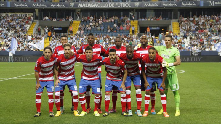 El once utilizado ante el Málaga tiene a la mayoría de los jugadores más alineados de inicio. Foto: Álex Cámara