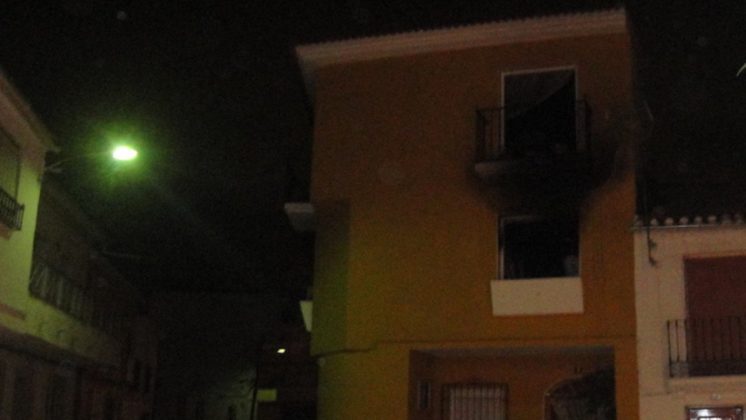 La casa afectada en la calle Morera de Chauchina. Foto: N.S.L.