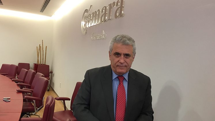 El hasta ahora presidente de la Cámara de Comercio de Granada, Federico Jiménez. Foto: Luis F. Ruiz