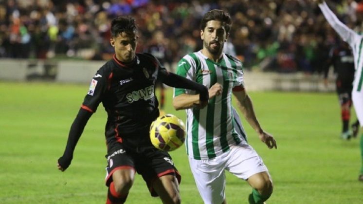 Nico Hidalgo en el amistoso disputado por el Granada CF en Antequera. Foto: Granada CF