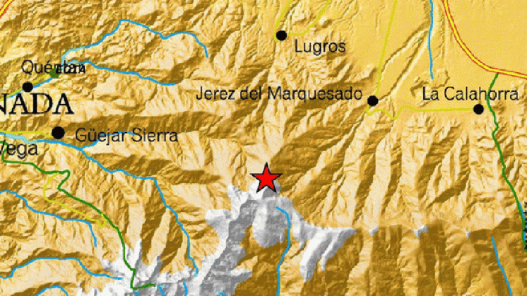 El terremoto ha sido localizado en el término municipal de Jerez. Foto: IGN.ES