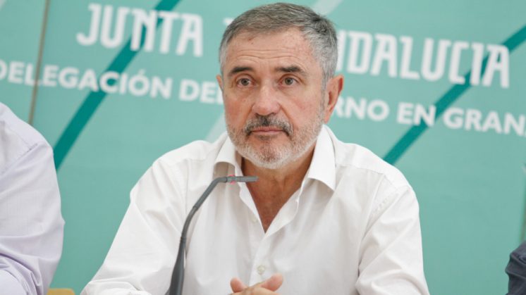 Luis Naranjo, en una rueda de prensa. Foto: Álex Cámara