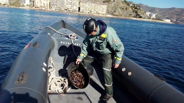 La Guardia Civil sorprende a dos mariscadores ilegales en Almuñécar