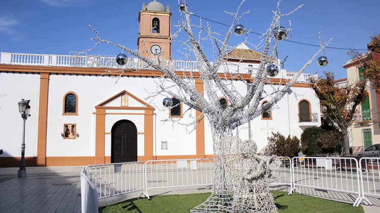La plaza de Andalucía de Huétor Tájar, donde se instalará el Roscón gigante. Foto: aG