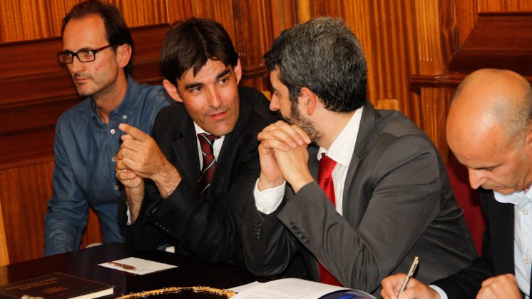 Sergio Bueno, el día en el que presentó su dimisión como alcalde del municipio. Foto: Álex Cámara