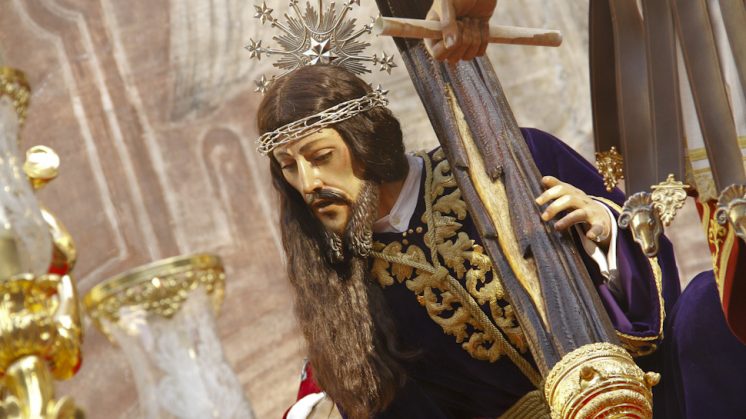 Jesús de las Tres Caídas llegará hasta el centro en Vía Crucis. Foto: Álex Cámara (archivo)