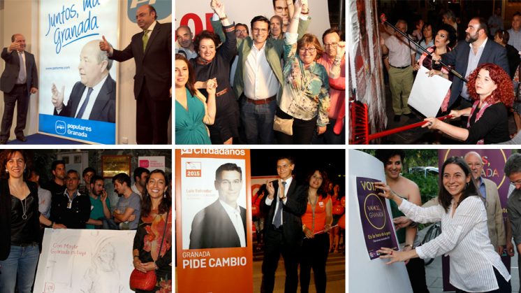 Las seis principales fuerzas políticas han iniciado su campaña electoral en Granada.