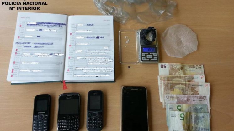 Los detenidos distribuían cocaína por las zonas de ocio de Granada. Foto: Policía Nacional
