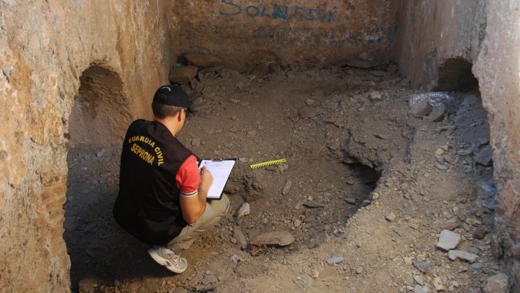 Un informe arqueológico apunta que se han producido daños relevantes en el castillo. Foto: Guardia Civil