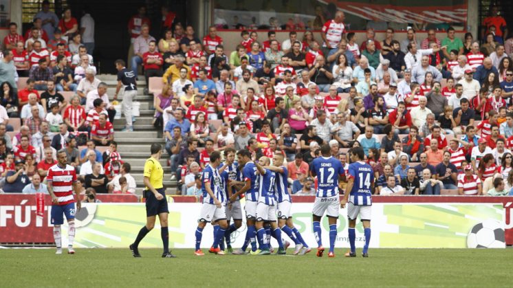 Partido de la Jornada 7 de Primera Division disputado entre el Granada CF y el Deportivo de la Coruña en el estadio Nuevo Los Carmenes