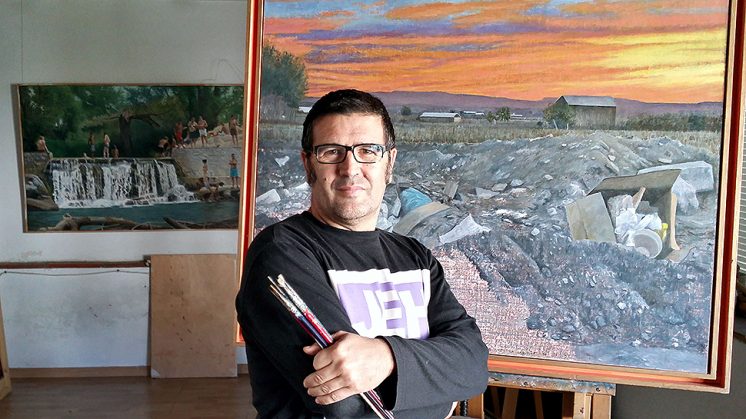 José Antonio Muñoz es un artista pintor autodidacta. Foto: aG
