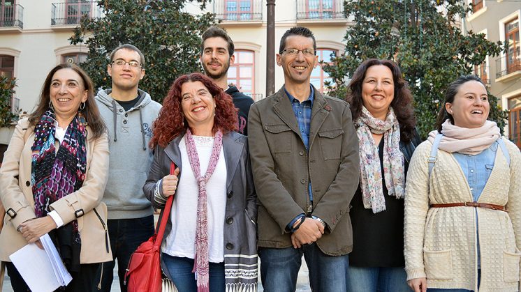 La candidatura que integra la lista de Unidad Popular en Granada. Foto: aG