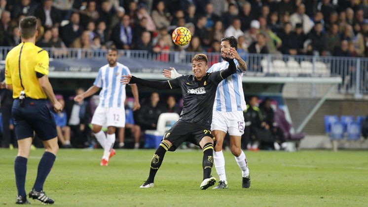 Peñaranda volvió a ser titular en Málaga, aunque sin el mismo resultado que ofreció ante el Athletic. Foto: LOF