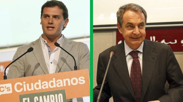 Albert Rivera y José Luis Rodríguez Zapatero estarán este miércoles en Granada. Fotos: Archivo AG
