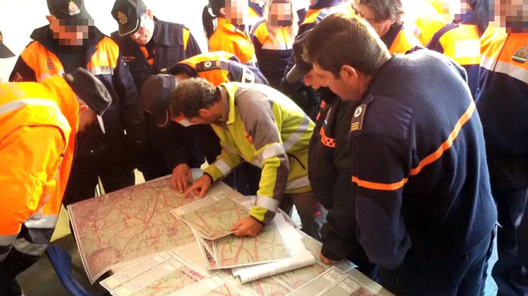 Alrededor de 70 voluntarios de Protección Civil han participado en la búsqueda. Foto: Protección Civil de Granada