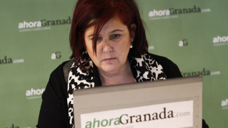 La aspirante Elvira Ramón, durante los Encuentros Electorales. Foto: Álex Cámara