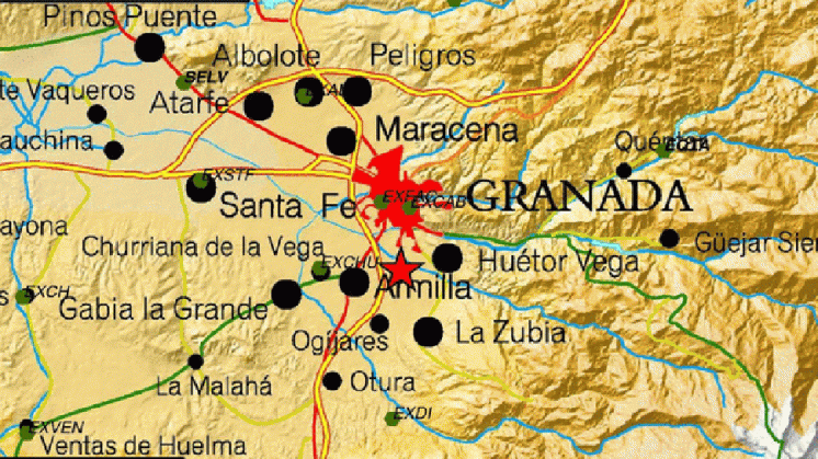 Los terremotos se han localizado en la comarca metropolitana. Foto: IGN