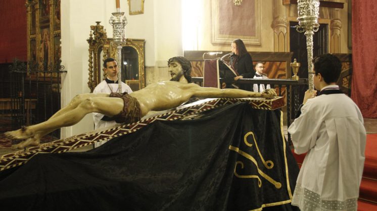 La imagen del Cristo de la Misericordia regresará a El Salvador en andas. Foto: Álex Cámara