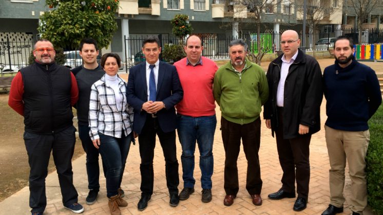 Luis Salvador se ha reunido con los concejales de Ciudadanos en Atarfe este lunes. Foto: aG