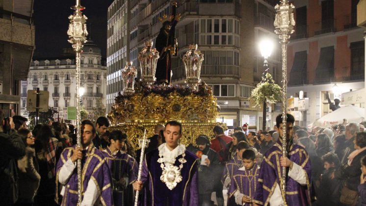 Silencio de Jesús Nazareno en la noche del Miércoles Santo. Foto: Álex Cámara