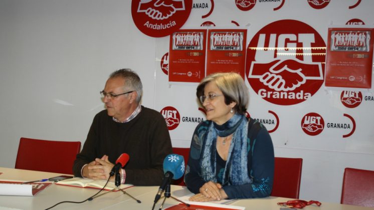 Martínez ha presentado este miércoles el 14º Congreso Provincial de UGT Granada, que se celebrará el 7 de mayo de 2016. Foto: aG