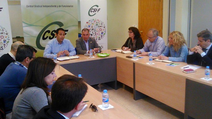 El encuentro se ha mantenido en la sede de CSIF Granada. Foto: aG