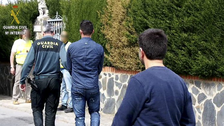 Nueve han sido los detenidos, en su mayoría albaneses, por cometer, al menos, 11 robos con fuerza en viviendas 'Cinturón'. Foto: Guardia Civil