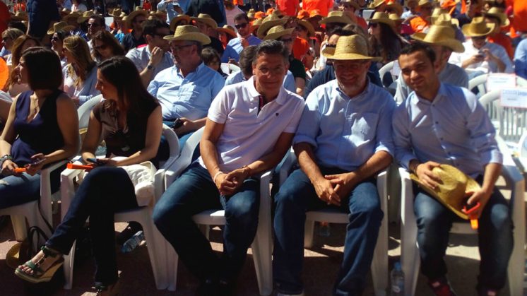 El candidato de Ciudadanos al Congreso por Granada, Luis Salvador, en el acto central de campaña del partido naranja en Madrid. Foto: aG