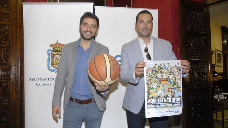 El concejal de Deportes, Eduardo Castillo, junto al presidente de la Fundación CB, Óscar Fernández-Arenas. Foto: Javier Algarra