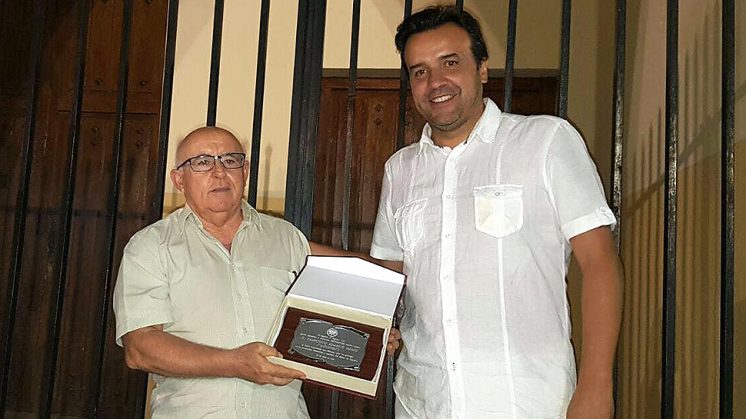 El fundador del club, Agustín Adamuz, fue homenajeado. Foto: aG 